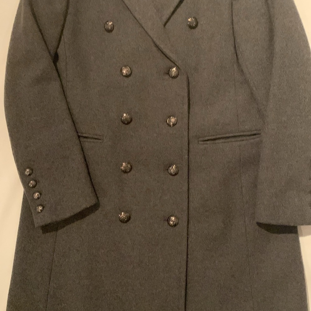 Banana Republic double breasted wool blend coat sz petite small - Picture 3 of 8